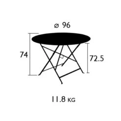 Floréal Table Ø96, Cotton White -Hay || Brafab || FIAM Verkaufsgeschäft 84e96264 d61c 4edb 967d 1101840256f8