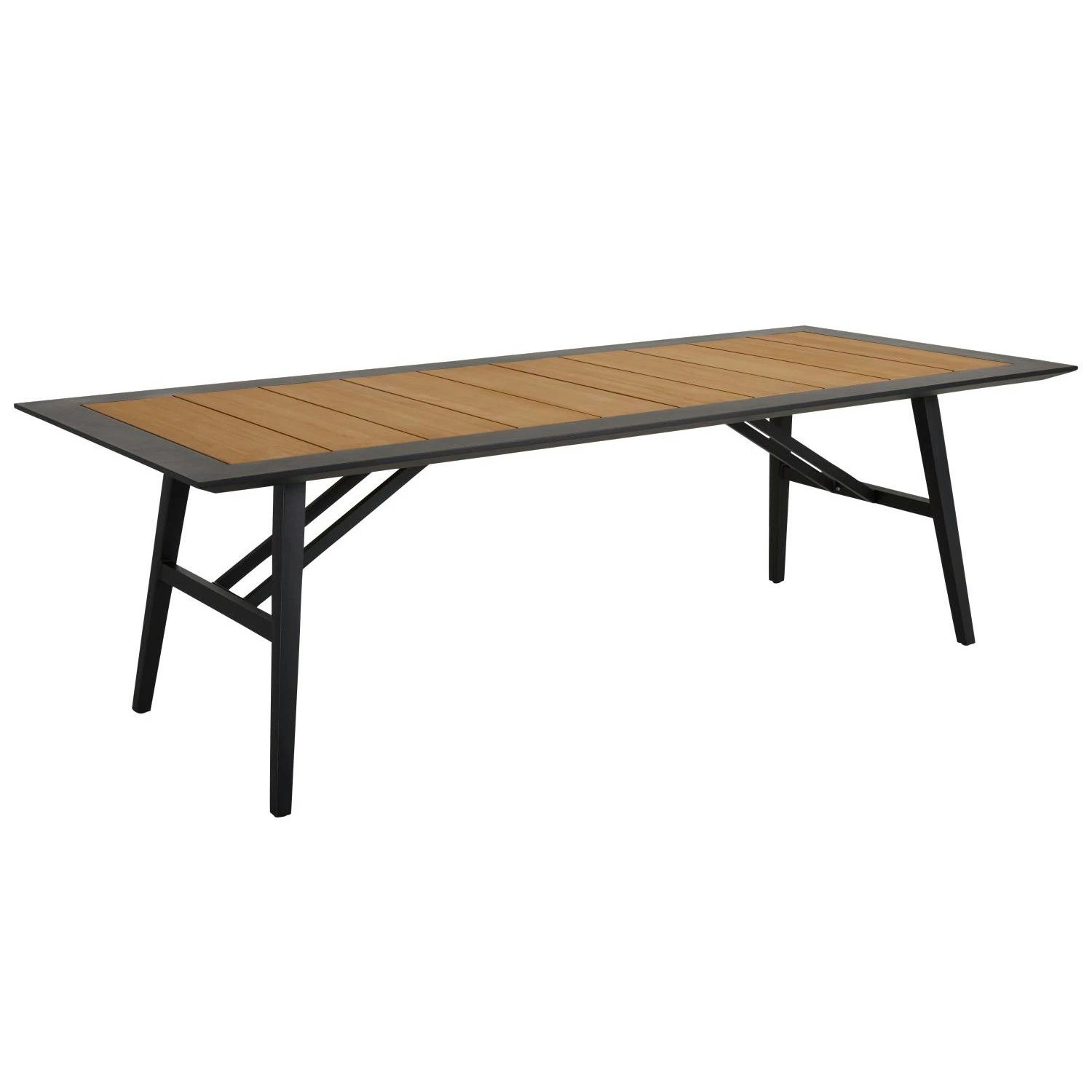 Brafab Chios Esstisch 100x240 Cm, Schwarz/Teak 3 Brafab Chios Esstisch 100x240 Cm, Schwarz/Teak