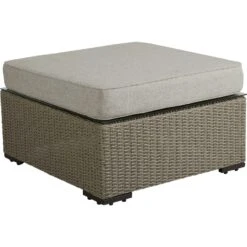 Brafab Funkia Pouf / Loungetisch 76x76x46 Cm, Beige/Sand