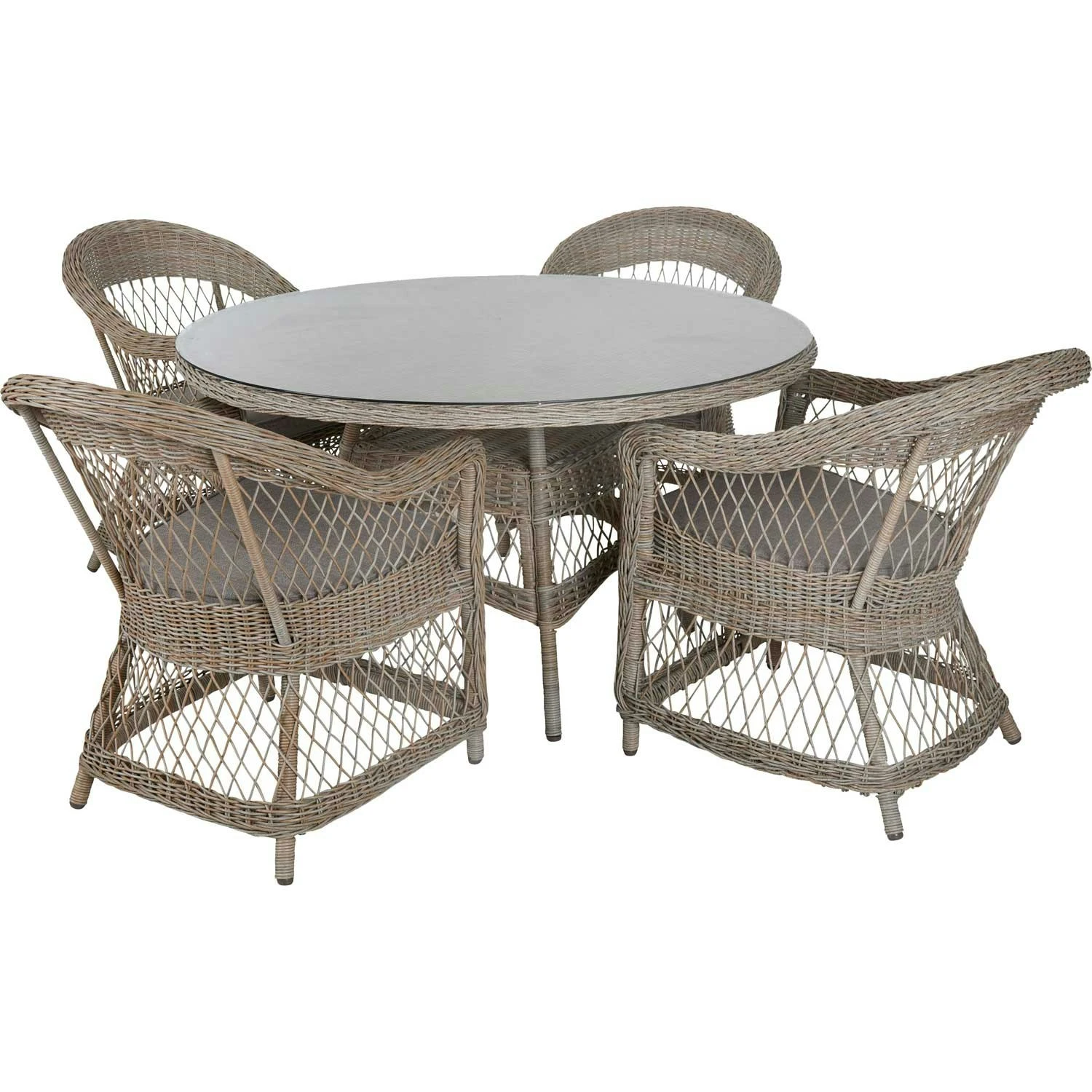 Brafab Kamomill Esstisch Ø130x73 Cm, Beige 4 Brafab Kamomill Esstisch Ø130x73 Cm, Beige – Bild 2