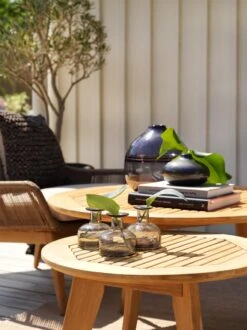 Brafab Kastos Kaffeetisch Teakholz, D60 H45 Cm -Hay || Brafab || FIAM Verkaufsgeschäft brafab kastos kaffeetisch teakholz 2