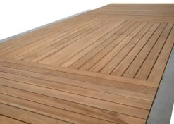 Brafab Naos Esstisch 100x220-320 Cm, Edelstahl/Teak -Hay || Brafab || FIAM Verkaufsgeschäft brafab naos 220 320x100 h74 rf teak 3