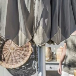 Brafab Reggio Sonnenschirm Ø300 Cm, Taupe -Hay || Brafab || FIAM Verkaufsgeschäft brafab reggio holzsonnenschirm 3m 8