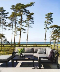 Brafab Stettler Modulsofa Endstück Links, Schwarz/Grau -Hay || Brafab || FIAM Verkaufsgeschäft brafab stettler 2 s h matt black m d 2