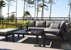 Brafab Stettler Modulsofa Endstück Links, Schwarz/Grau -Hay || Brafab || FIAM Verkaufsgeschäft brafab stettler 2 s h matt black m d 3