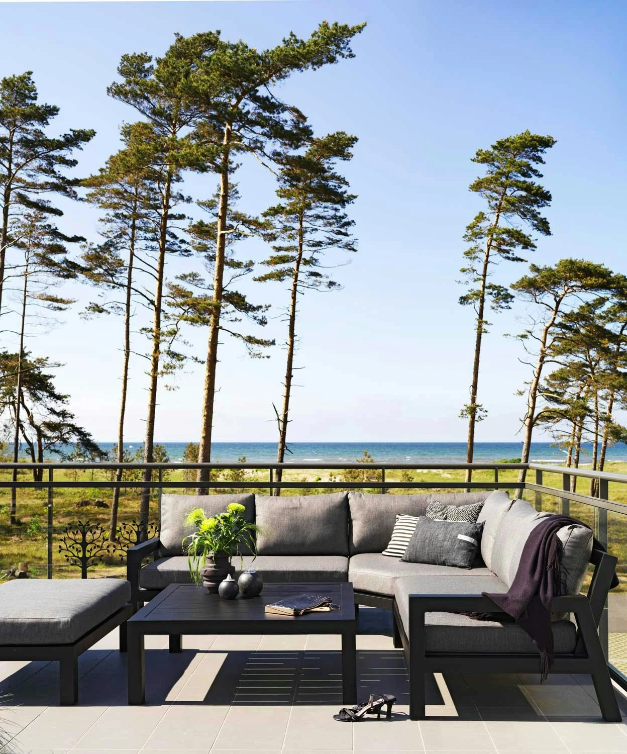 Brafab Stettler Modulsofa Endstück Rechts, Schwarz/Grau 8 Brafab Stettler Modulsofa Endstück Rechts, Schwarz/Grau – Bild 6