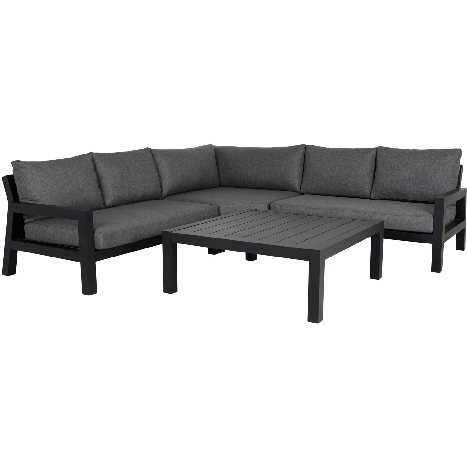 Brafab Stettler Ecksofa 5-Sitzer, Schwarz/Grau 3 Brafab Stettler Ecksofa 5-Sitzer, Schwarz/Grau