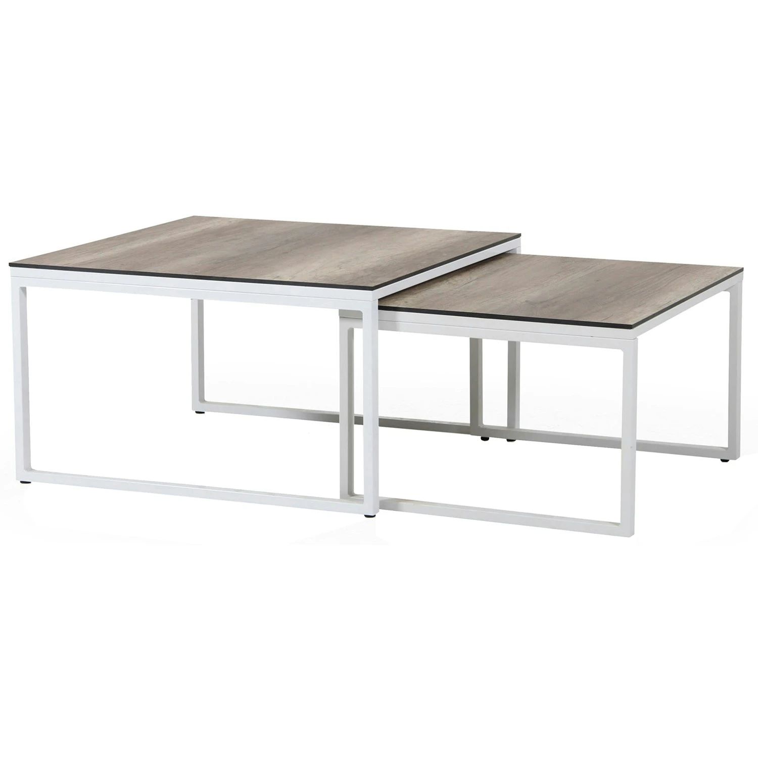 Brafab Talance Coffee Table 80x80cm H45, White / Dark Grey 4 Brafab Talance Coffee Table 80x80cm H45, White / Dark Grey – Bild 2