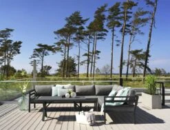 Brafab Weldon Ecksofa 5-Sitzer, Schwarz/Grau -Hay || Brafab || FIAM Verkaufsgeschäft brafab weldon ecksofa m polsterung 5