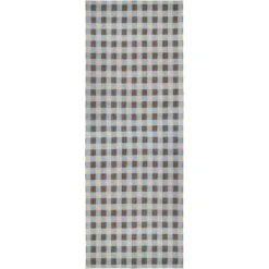 Poppy Teppich Blau/Braun, 70x200 Cm