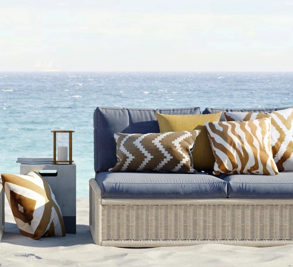 Pani Kissen Im Freien Nutzbar 50x50 Cm, Beige 4 Pani Kissen Im Freien Nutzbar 50x50 Cm, Beige – Bild 2