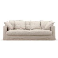 Hay || Brafab || FIAM Verkaufsgeschäft 5 Le Grand Air 3-Sitzer-Sofa Im Freien Nutzbar Sunbrella, Canvas Beige