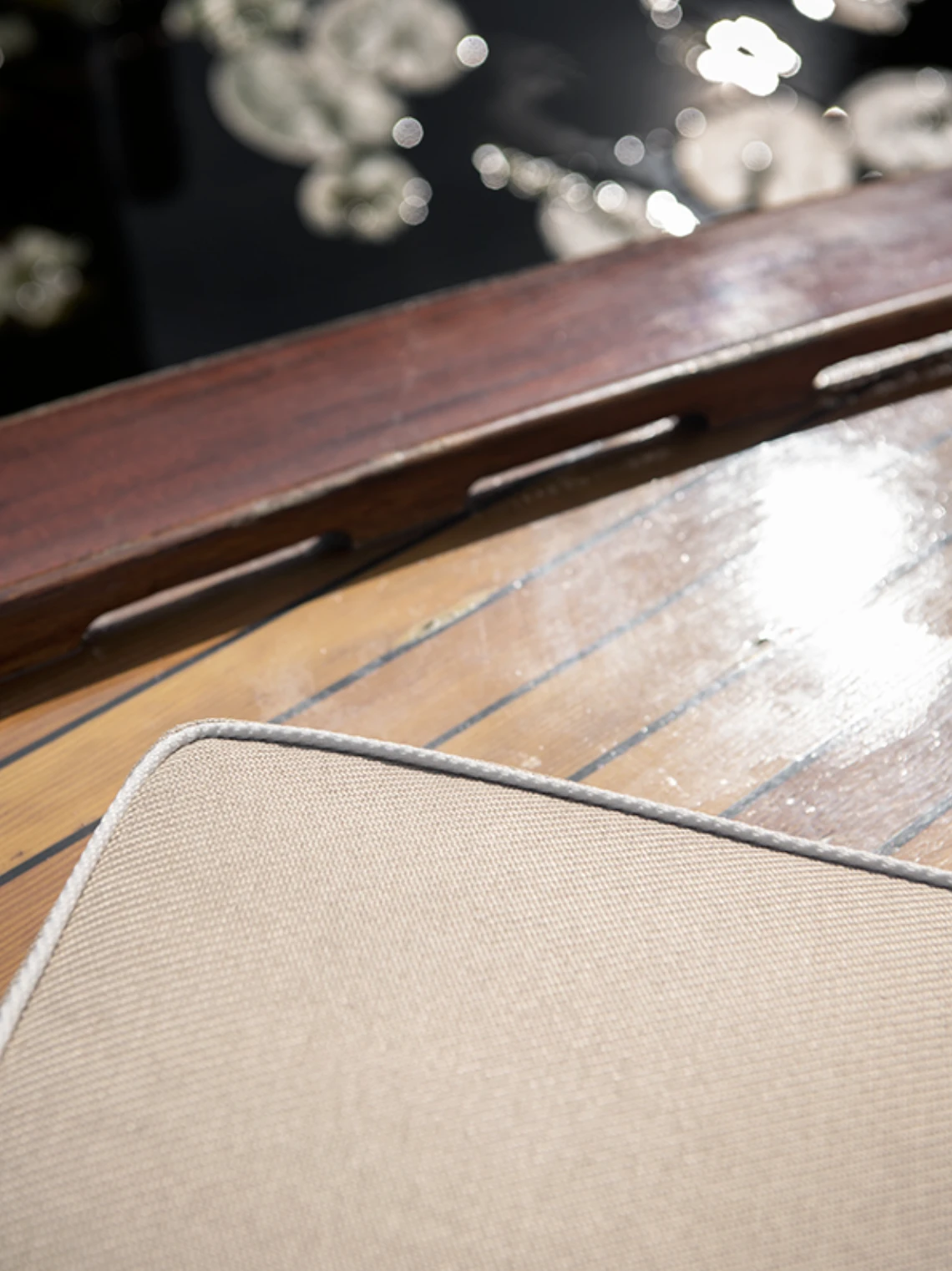 Plain Bootskissen 40x45 Cm, Beige 4 Plain Bootskissen 40x45 Cm, Beige – Bild 2