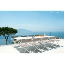 Flat Esstisch Ausziehbar 160-250x100 Cm, Warm Grey -Hay || Brafab || FIAM Verkaufsgeschäft ethimo flat esstisch ausziehbar 160 250x100 cm 1 1