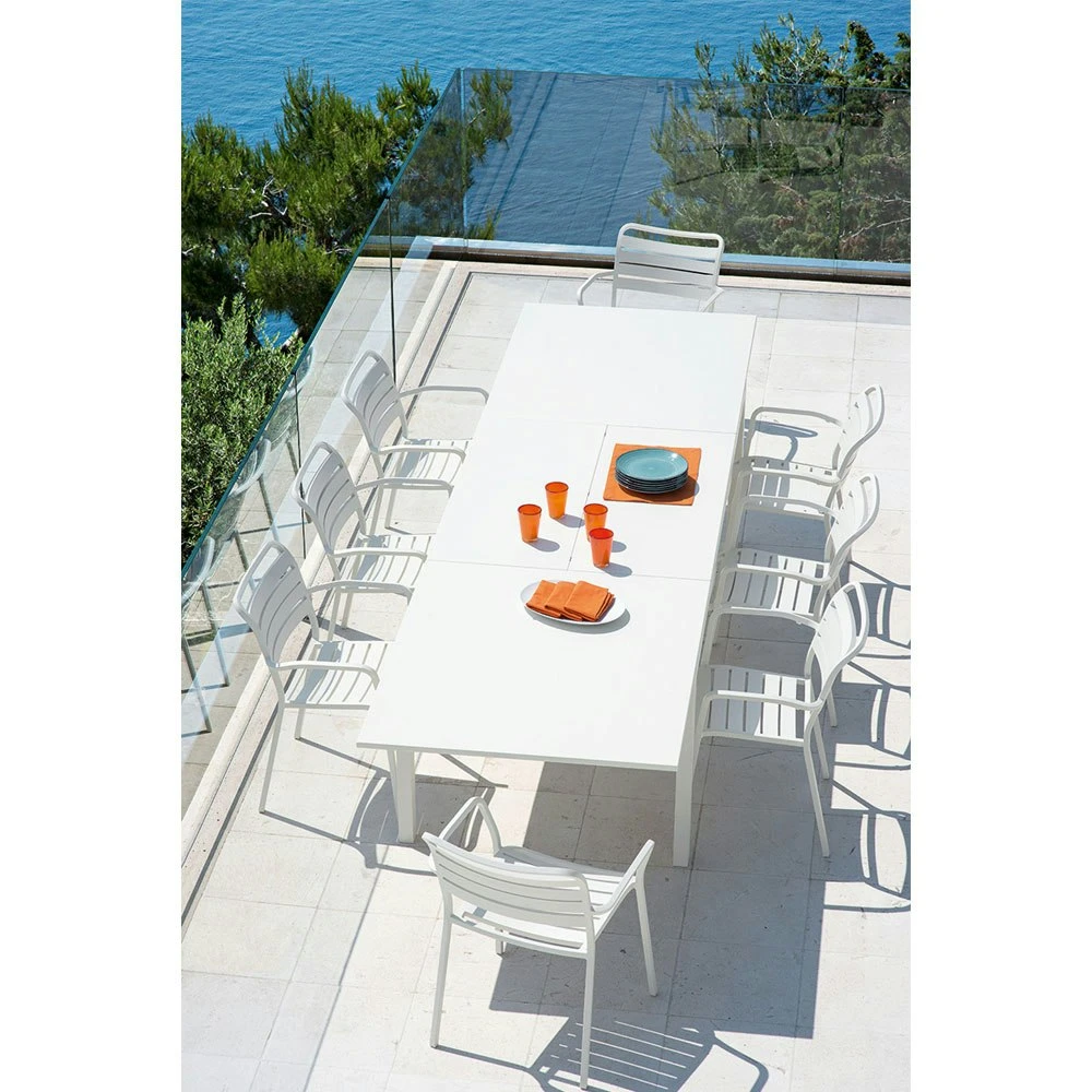 Flat Esstisch Ausziehbar 160-250x100 Cm, Warm White 6 Flat Esstisch Ausziehbar 160-250x100 Cm, Warm White – Bild 4