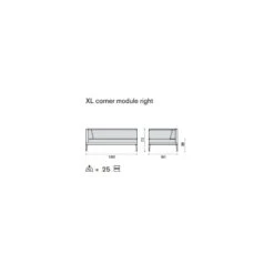 Infinity XL Modulsofa / Ecke Rechts, Warm White -Hay || Brafab || FIAM Verkaufsgeschäft ethimo infinity xl modulsofa 3