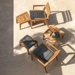 Ribot Fußstütze Teakholz 11 Ribot Fußstütze Teakholz -Hay || Brafab || FIAM Verkaufsgeschäft ethimo ribot fustutze teakholz 1