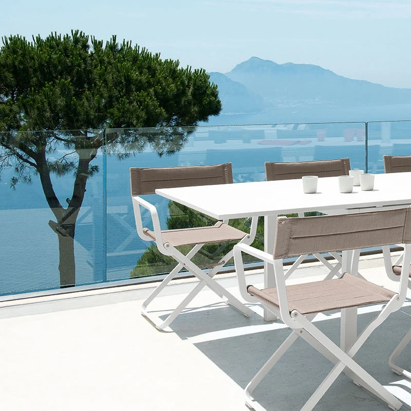 Studio Director's Chair Klappsitz, Warm White / Nature Grey 3 Studio Director's Chair Klappsitz, Warm White / Nature Grey