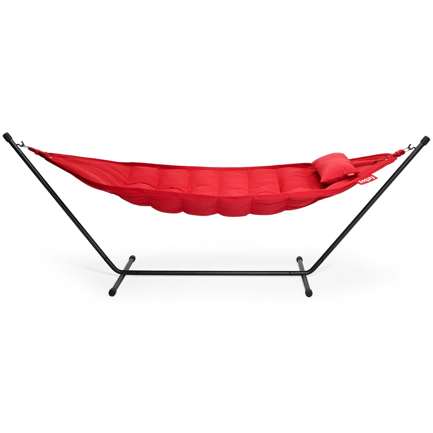 Fatboy Headdemock Superb Hängematte + Kissen, Rot/Schwarz 4 Fatboy Headdemock Superb Hängematte + Kissen, Rot/Schwarz – Bild 2
