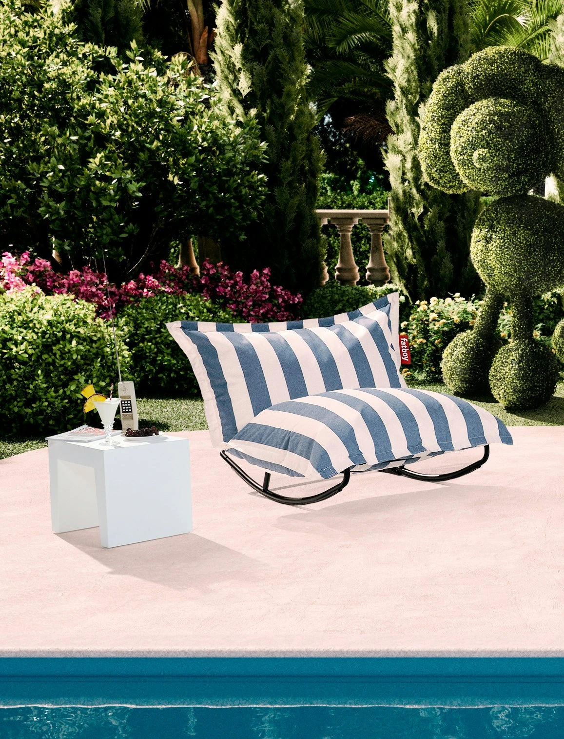 Fatboy Rock 'n Roll Rocking Chair With Bean Bag, Mist 5 Fatboy Rock 'n Roll Rocking Chair With Bean Bag, Mist – Bild 3