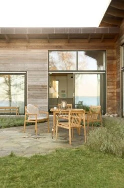 M10- Together- Garden Bench Without Backrest Bank, Zwei Sitzplätze Teak -Hay || Brafab || FIAM Verkaufsgeschäft fdb mbler bank im freien nutzbar teak 1