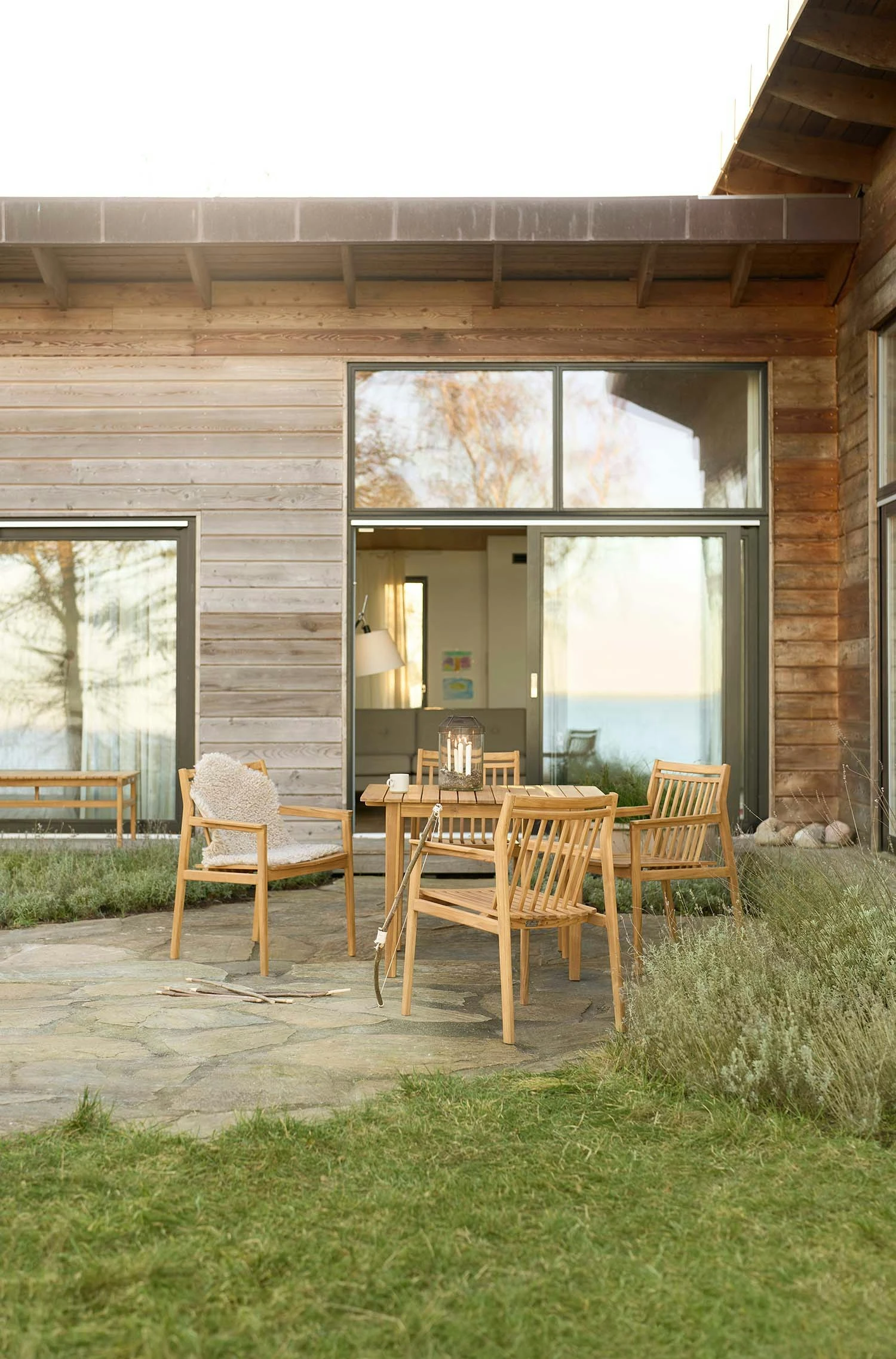 M3 Sammen Esstisch Im Freien Nutzbar Teakholz, 104.5 Cm 7 M3 Sammen Esstisch Im Freien Nutzbar Teakholz, 104.5 Cm – Bild 5