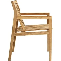 M1 Sammen Lehnstuhl Im Freien Nutzbar Teakholz -Hay || Brafab || FIAM Verkaufsgeschäft fdb mbler m1 sammen dining chair outdoor teak 2