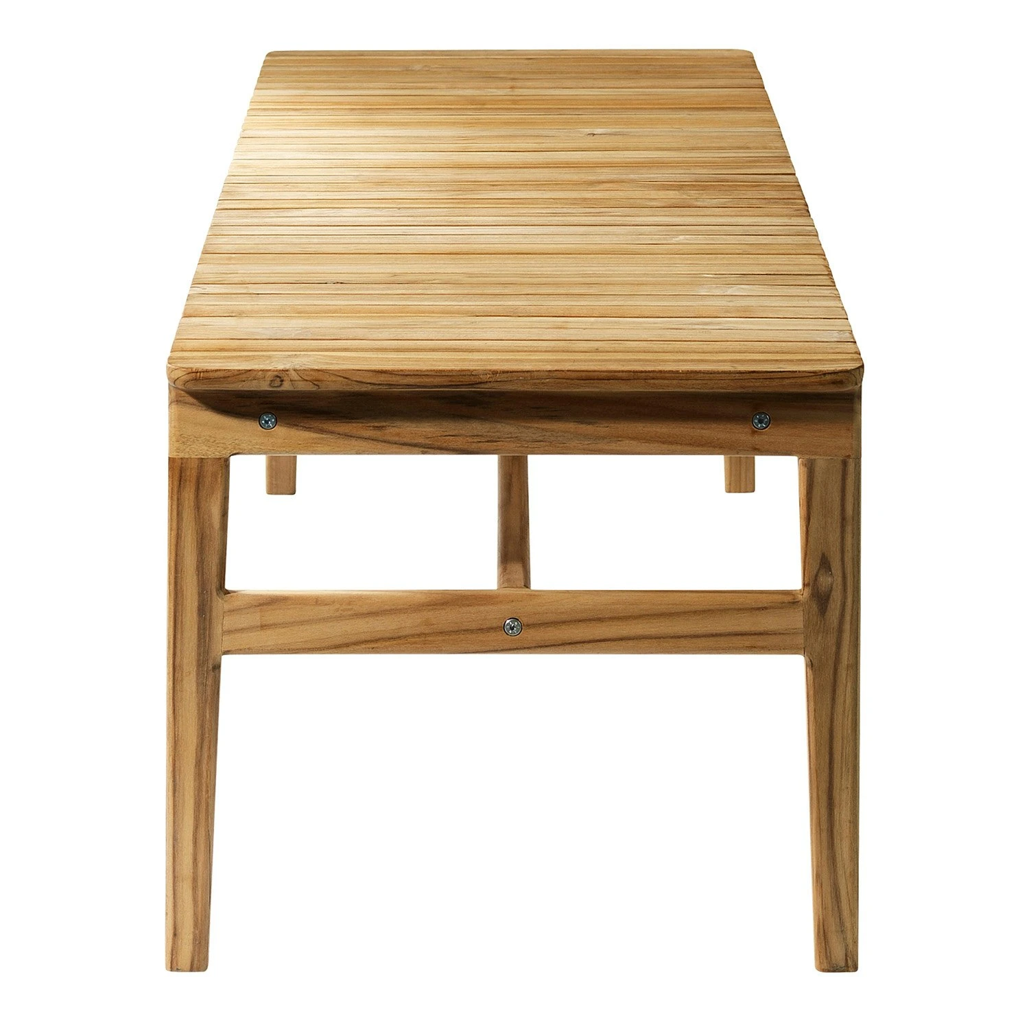 M10- Together- Garden Bench Without Backrest Bank, Drei Sitzplätze Teak 4 M10- Together- Garden Bench Without Backrest Bank, Drei Sitzplätze Teak – Bild 2