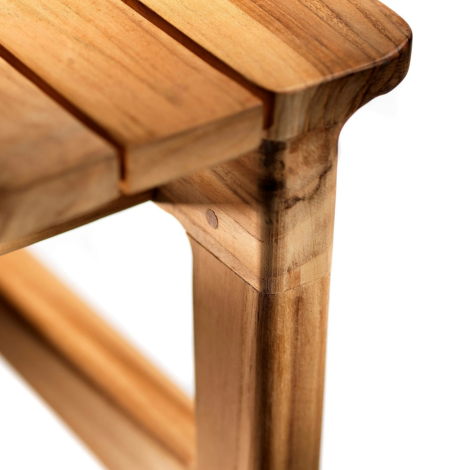 M10- Together- Garden Bench Without Backrest Bank, Drei Sitzplätze Teak 5 M10- Together- Garden Bench Without Backrest Bank, Drei Sitzplätze Teak – Bild 3