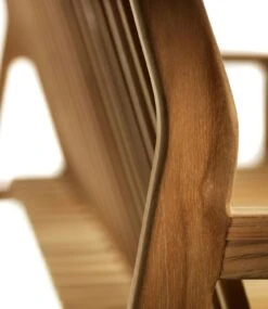 M11 Bank Mit Rückenlehne Im Freien Nutzbar 3-Sitzer, Teakholz -Hay || Brafab || FIAM Verkaufsgeschäft fdb mbler m11 sammen bench 3 seater with back outdoor teak 4