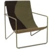 Ferm LIVING Desert Lounge Stuhl, Olive / Dune