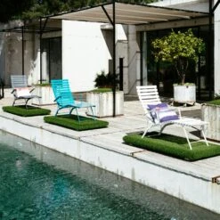 Bistro Chaise Longue, Deep Blue 8 Bistro Chaise Longue, Deep Blue -Hay || Brafab || FIAM Verkaufsgeschäft fermob bistro chaise longue 1 4