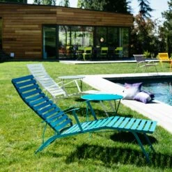 Bistro Chaise Longue, Honey -Hay || Brafab || FIAM Verkaufsgeschäft fermob bistro chaise longue honey 3