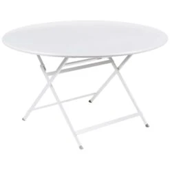 Caractere Tisch, Ø128 Cm/ Cotton White