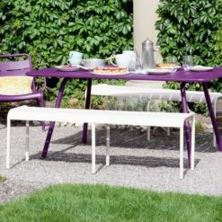 Luxembourg Bank 145, Cotton White -Hay || Brafab || FIAM Verkaufsgeschäft fermob luxembourg bench 145 anthracite 4