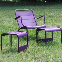 Luxembourg Fußhocker, Liquorice -Hay || Brafab || FIAM Verkaufsgeschäft fermob luxembourg tisch schemel anthracite 14