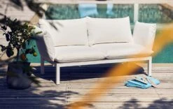 FIAM Domino Sofa 2-Seater, Beige/White 8 FIAM Domino Sofa 2-Seater, Beige/White -Hay || Brafab || FIAM Verkaufsgeschäft fiam 2 sitssoffa med armstod vit beige 3