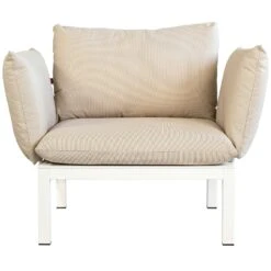 FIAM Domino Sessel, Beige/Weiß -Hay || Brafab || FIAM Verkaufsgeschäft fiam fatolj vit beige 3