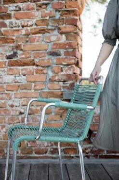 FIAM Mya Spaghetti Lehnstuhl, Sage Green -Hay || Brafab || FIAM Verkaufsgeschäft fiam mya spaghetti with armrests black 11