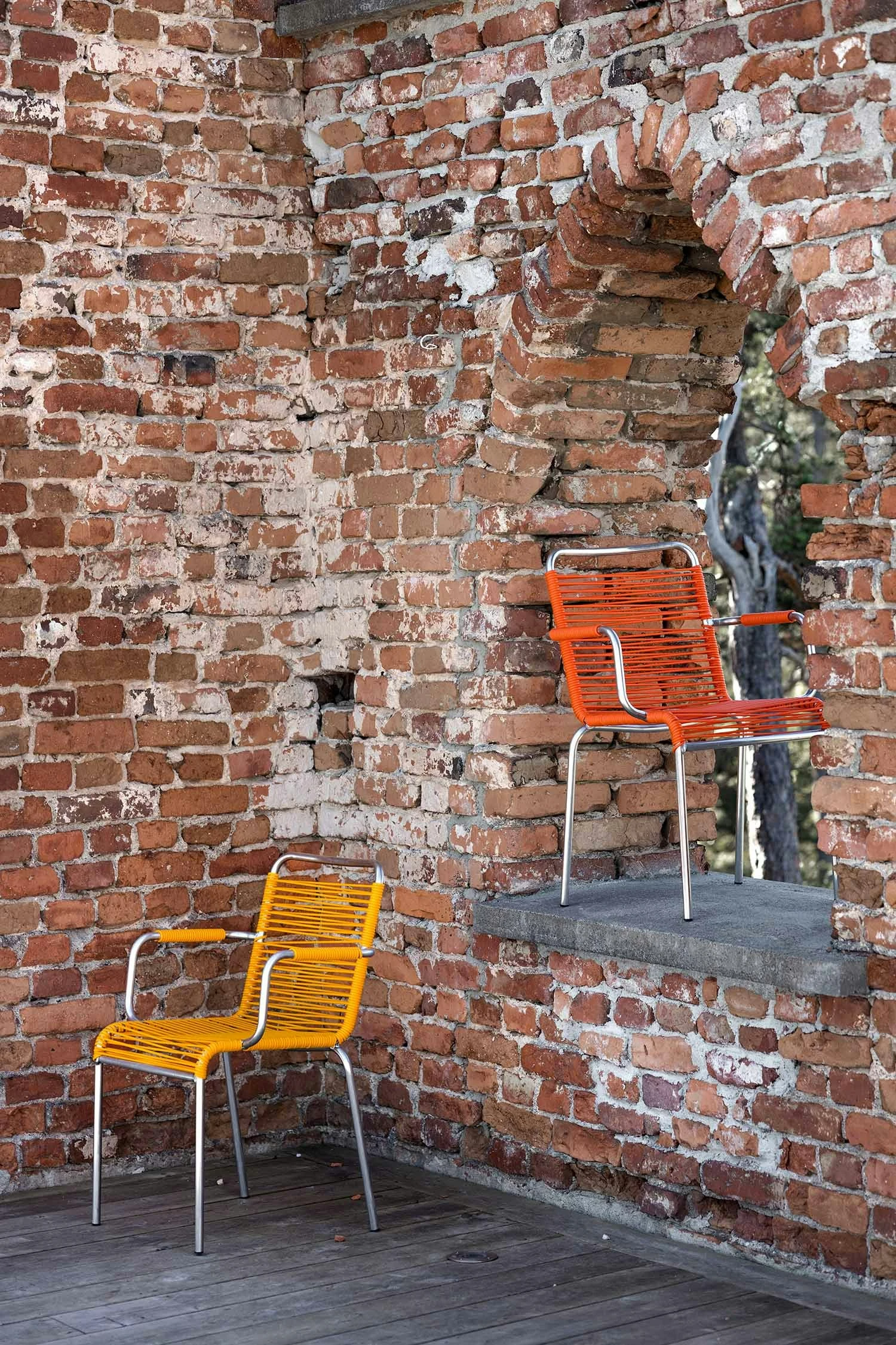 FIAM Mya Spaghetti Lehnstuhl, Gelb 6 FIAM Mya Spaghetti Lehnstuhl, Gelb – Bild 4