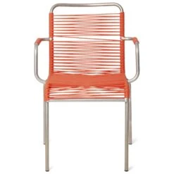 FIAM Mya Spaghetti Lehnstuhl, Orange -Hay || Brafab || FIAM Verkaufsgeschäft fiam mya spaghetti with armrests black 5