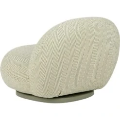 Gubi Pacha Outdoor Loungesessel, Dedar Chevron Outdoor Fr 008, Moosgrüner Fuß 10 Gubi Pacha Outdoor Loungesessel, Dedar Chevron Outdoor Fr 008, Moosgrüner Fuß -Hay || Brafab || FIAM Verkaufsgeschäft gubi pacha outdoor lounge chair swivel dedar chevron008 3