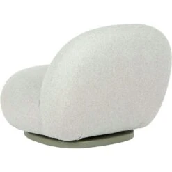 Gubi Pacha Outdoor Loungesessel, Dedar Libera 003, Moosgrüner Fuß -Hay || Brafab || FIAM Verkaufsgeschäft gubi pacha outdoor lounge chair swivel dedar chevron008 8