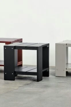 Hay Crate Beistelltisch, Schwarz -Hay || Brafab || FIAM Verkaufsgeschäft hay crate side table w495 water based pinewood 11