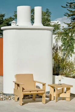 Hay Crate Sitzkissen Für Loungesessel, Beige -Hay || Brafab || FIAM Verkaufsgeschäft hay folding cushion for crate lounge chair sky grey 11