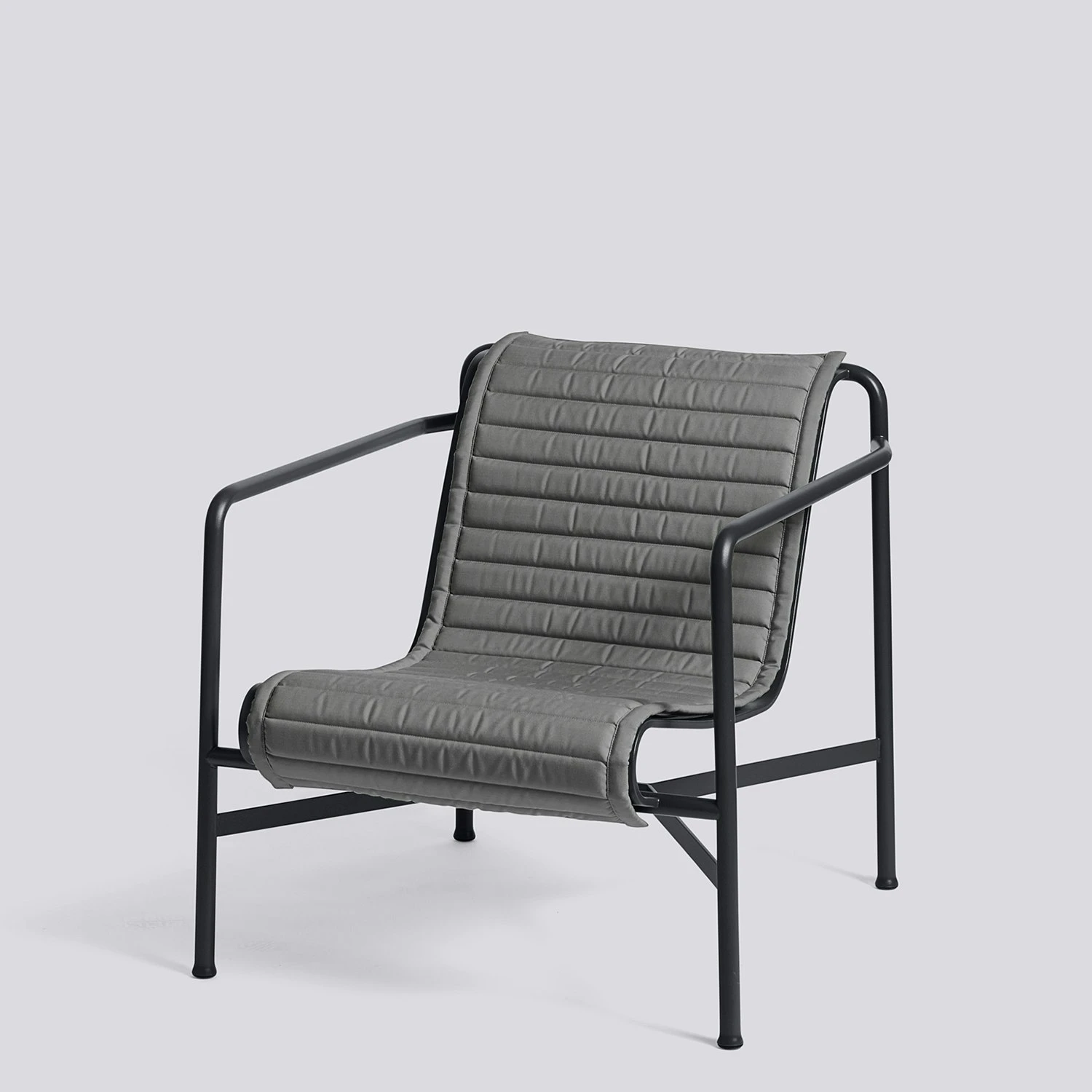 Hay Palissade Kissen Gesteppt Loungesessel Kurz, Anthrazit 4 Hay Palissade Kissen Gesteppt Loungesessel Kurz, Anthrazit – Bild 2