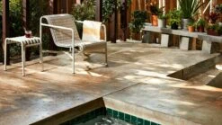 Hay Palissade Loungesessel Kurz, Sky Grey -Hay || Brafab || FIAM Verkaufsgeschäft hay palissade loungesessel kurz 4