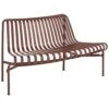 Hay Palissade Parkbank Mit Rückenlehne Add-on Out, Iron Red -Hay || Brafab || FIAM Verkaufsgeschäft hay palissade park dining bench iron red 4