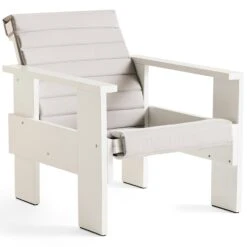 Hay Quilted Cushion Crate Lounge Chair- Sky Grey Loungesessel Sky Grey -Hay || Brafab || FIAM Verkaufsgeschäft hay quilted cushion crate lounge chair sky grey 2