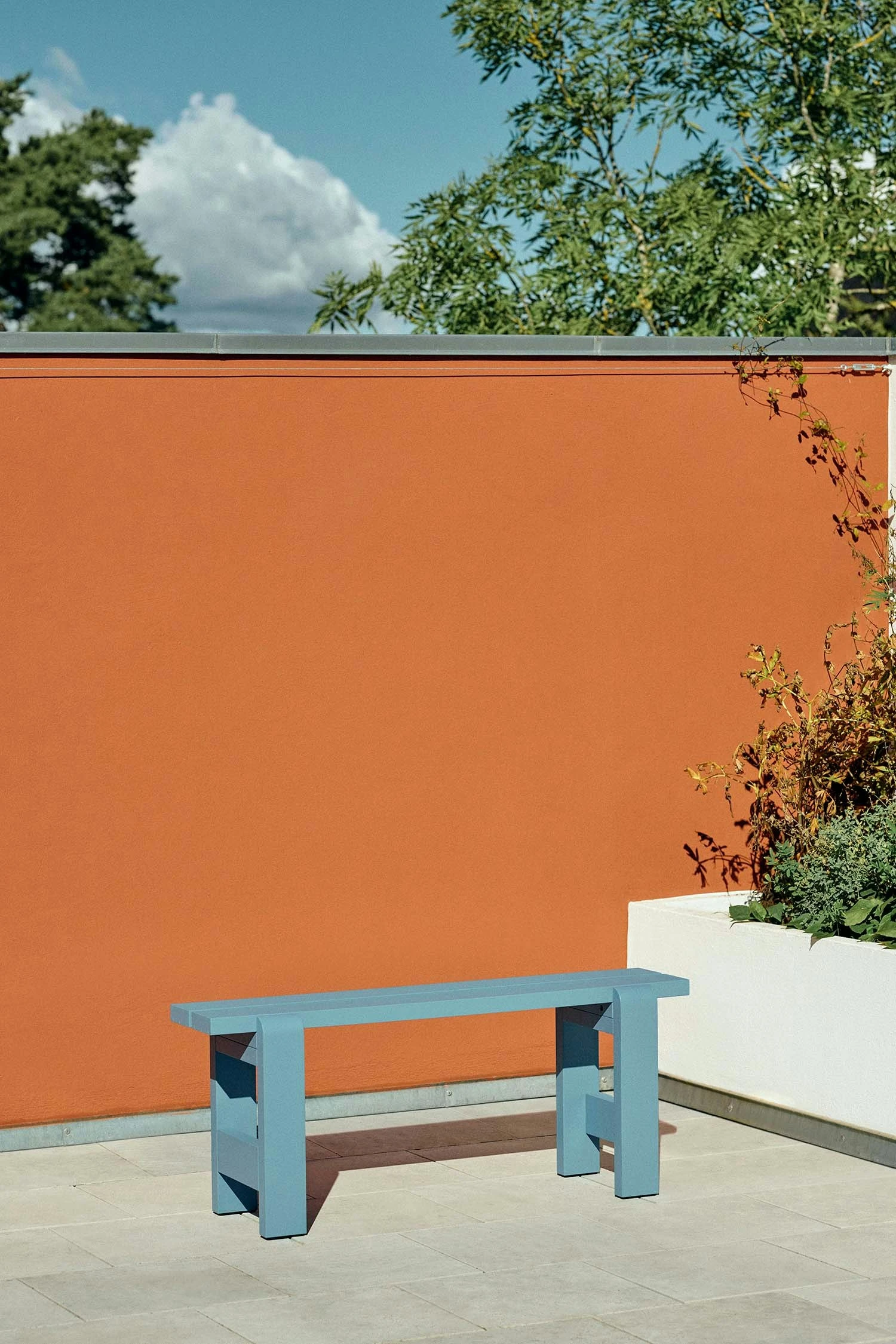 Hay Weekday Bank 23x111 Cm, Azure Blue 4 Hay Weekday Bank 23x111 Cm, Azure Blue – Bild 2